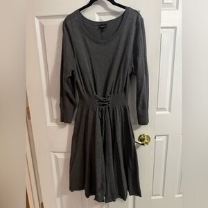Torrid Charcoal Long Sleeve Dress
